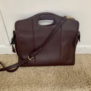 Vintage Coach Leather Shopper Handbag